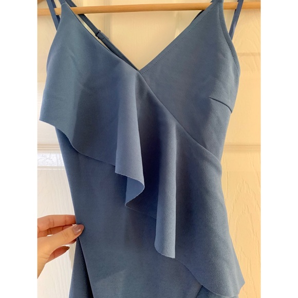 She + Sky- Spaghetti strap Cocktail ruffle dress - Picture 5 of 8